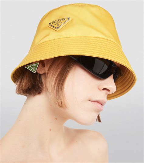 re nylon prada hat|Prada bucket hat price.